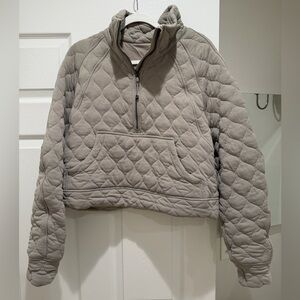 Womens lululemon quilted scuba oversized half zip, size xl/xxl